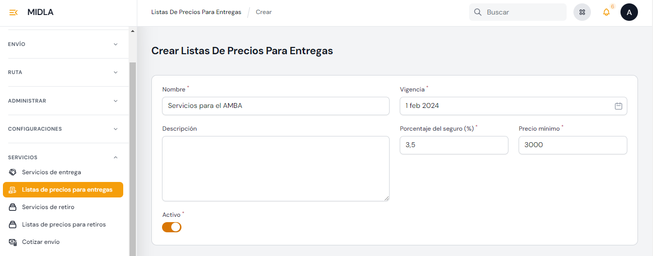 Ingresar Nombre, vigencia e información del seguro Ingresar Nombre, vigencia e información del seguro